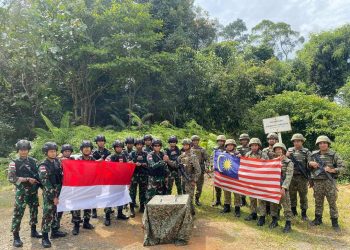 Keharmonisan Tentara Indonesia dan Malaysia di Perbatasan