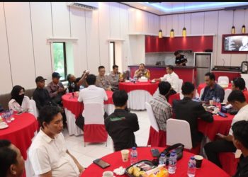 Jalin Sinergritas Dengan Awak Media Polres PPU Gelar Coffe Morning