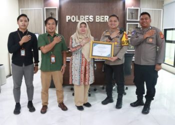 Kapolres Berau Terima Penghargaan IKPA Terbaik Semester I Tahun 2024