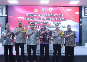 Kapolresta Samarinda dampingi Tim Penelitian dari Akademi Kepolisian Kepada Perwira Lulusan Akpol Tahun 2020-2022