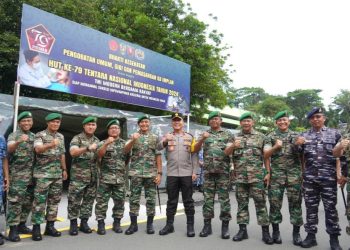 Wujud Nyata Sinergi TNI-Polri untuk Masyarakat, Wakapolda Kaltim Hadiri Baktikes di Kodam VI/MLW