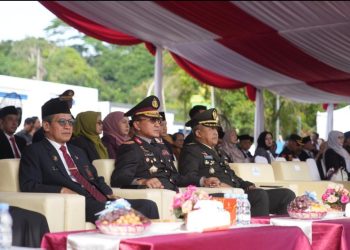 Wakapolda Kaltim Hadiri Upacara Peringatan Hari Kesaktian Pancasila Di GOR Segiri Samarinda