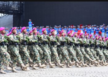 Jelang HUT TNI ke-79, Korps Marinir Pamerkan Kekuatan Gladi Tempur