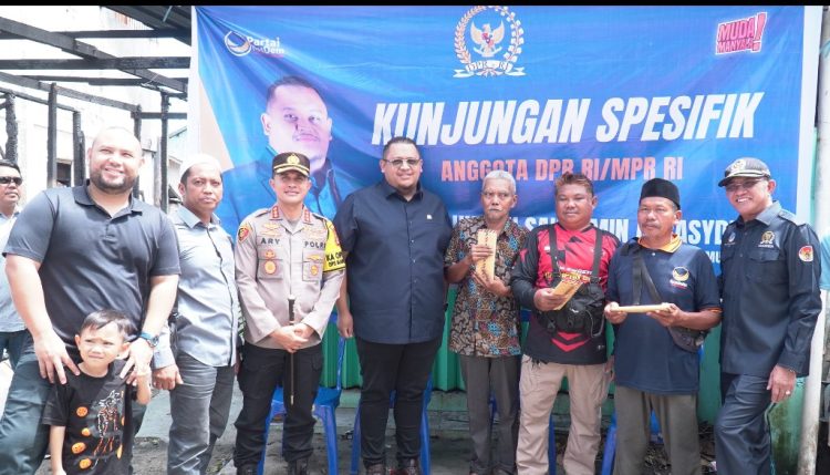 Kapolresta Samarinda Dampingi Anggota DPR RI, Tinjau Lokasi Kebakaran di Loa Janan Ilir