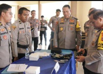 Kapolda Kaltara Pimpin Apel, Dan Cek Senpi