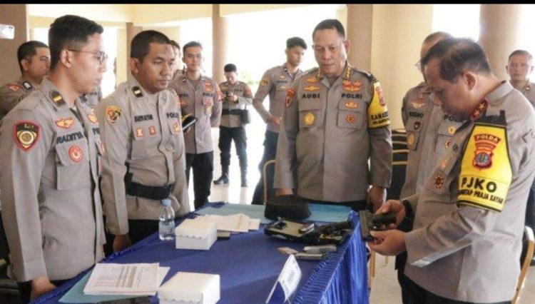 Kapolda Kaltara Pimpin Apel, Dan Cek Senpi