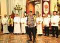 Misa Malam Natal Menkopolkam-Kapolri Sambangi Gereja Katedral Jakarta