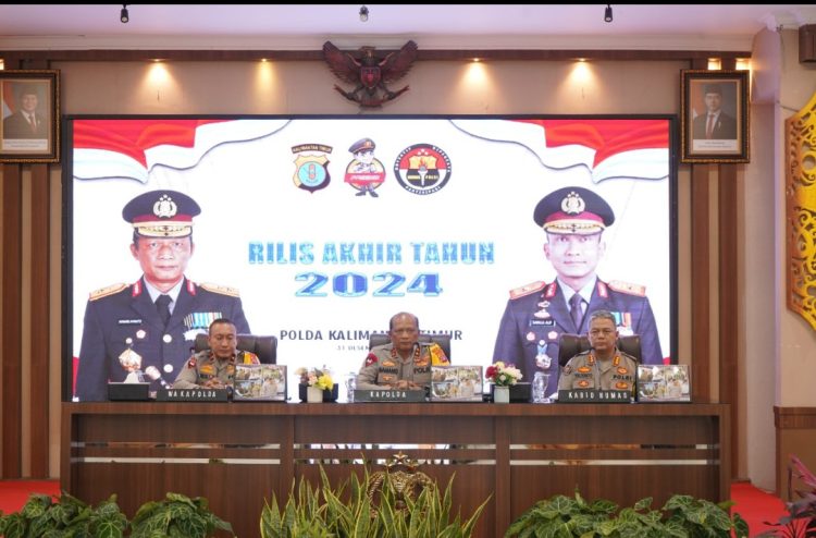 Polda Kaltim Gelar Rilis Capaian Kinerja Akhir Tahun