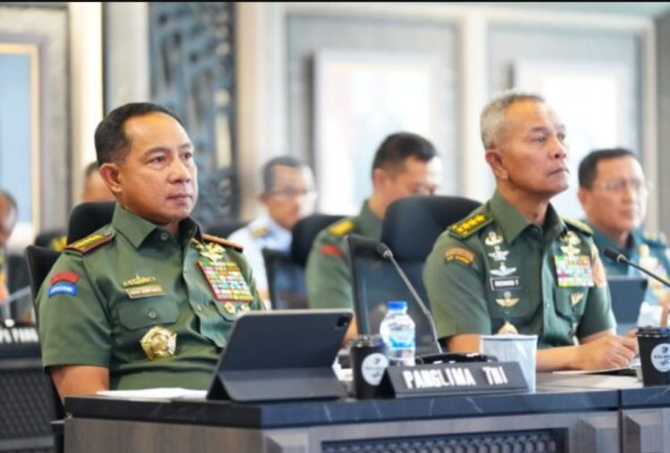 Panglima TNI Hadiri Rapim Kemhan-TNI Secara Daring