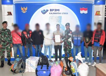 Satgas Pamtas Yonarmed 11 Kostrad Gagalkan Pengiriman 5 Orang Migran Ilegal di Nunukan