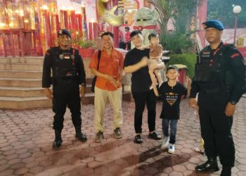 Sat Brimob Polda Kaltim Siaga Jaga Keamanan Perayaan Imlek di Balikpapan