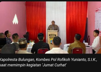 Bangun Hubungan Dengan Masyarakat Polres Bulungan Gelar ‘Jumat Curhat’
