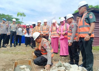 Dukung Program Asta Cita Presiden RI, Kapolda Kaltim Lakukan Ground Breaking Pembangunan SPPG Polda Kaltim di Kawasan Stal Kuda Balikpapan