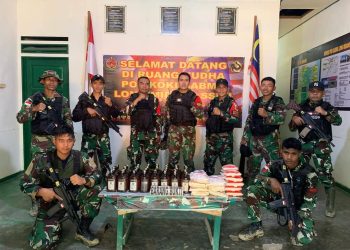 Satgas Pamtas Yonzipur 8/SMG Gagalkan Penyelundupan Barang Ilegal di Perbatasan Krayan