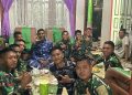 Agar Tetap Harmonis, Satgas TMMD 123 Kodim 0905/BPP Sahur Bareng dengan Orang Tua Asuh