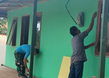 Progres Rehab RTLH Satgas TMMD 123 Kodim 0905/Bpp sudah Finishing