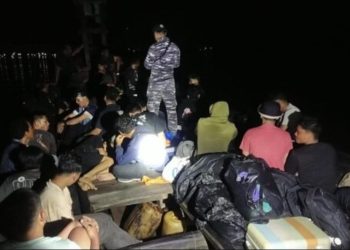 TNI AL Gagalkan Upaya Penyelundupan 71 PMI Non Prosedural Di Perairan Batubara