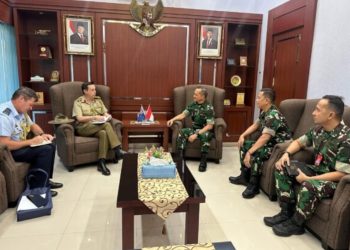 Aslog Panglima TNI Terima Kunjungan Athan Australia