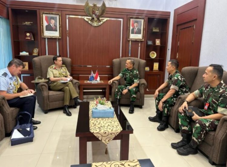 Aslog Panglima TNI Terima Kunjungan Athan Australia