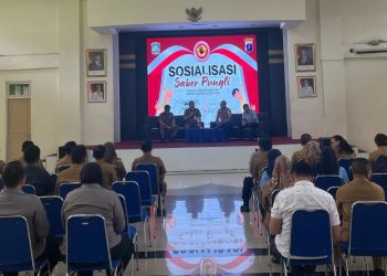 Waka Polresta AKBP. Hendrik ,EB,SH,Sik Sampaikan Sosialisasi Saber Pungli