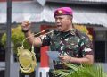 Komandan Pasmar 2 Sambut Kedatangan Satgas Pamtas RI-PNG Mobile Korps Marinir Gobang II