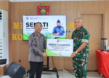 Kodam VI/Mulawarman Terima Bantuan 7.409 Kotak Susu untuk Program MBG