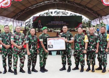 Dankodiklatad Tinjau Pembangunan Pangkalan Yonif 826/BTB di IKN