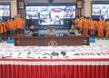 Polda Kaltim Gelar Konfrensi Pers : Operasi Jaran Mahakam 2025 Ungkap 95 Tersangka Curanmor
