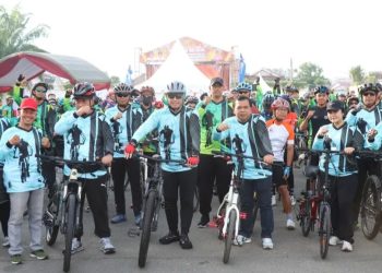 Polres Bontang Gelar “Gowes Bareng”, Satukan Olahraga dan Layanan Publik Terpadu