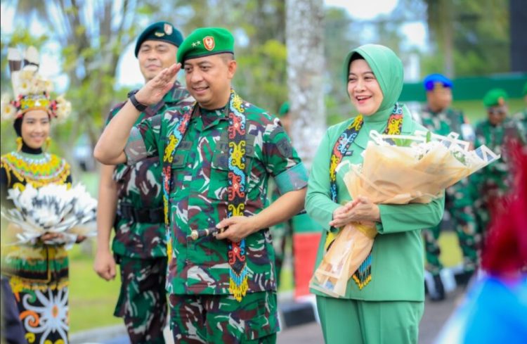 Pangdam Kunjungi Prajurit Yonif 600/Modang, Tekankan Kesejahteraan dan Kewaspadaan