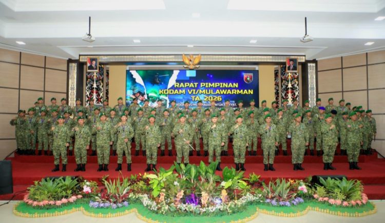 Pangdam VI/Mulawarman Resmikan Rapim TA 2026, Tekankan Sinergi TNI dan Rakyat