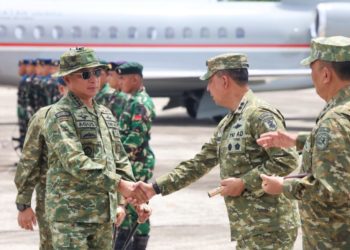 Panglima TNI Cek Langsung Lokasi Latgab di Perbatasan Nunukan Kaltara