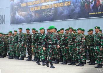 Usai Tuntaskan Misi Pascabencana di Aceh, 204 Prajurit Yonzipur 17/AD Kembali ke Balikpapan