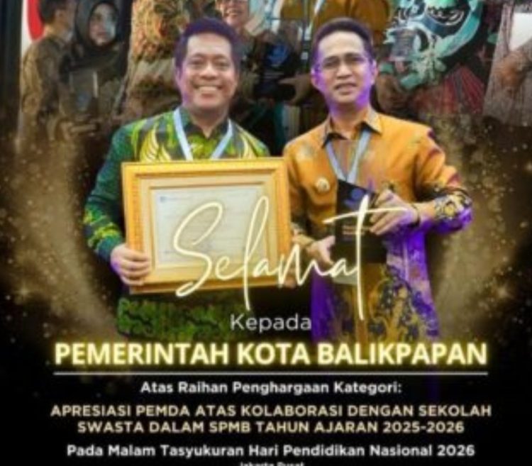 Kolaborasi dengan Sekolah Swasta Atasi Keterbatasan Daya Tampung Negeri, Pemkot Balikpapan Raih Penghargaan Nasional