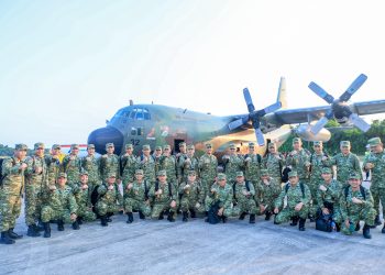 TNI Kerahkan 583 Personel Gabungan, Penerbangan C-130H Perkuat Operasi Pencegahan Karhutla di Kaltim