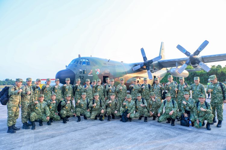 TNI Kerahkan 583 Personel Gabungan, Penerbangan C-130H Perkuat Operasi Pencegahan Karhutla di Kaltim