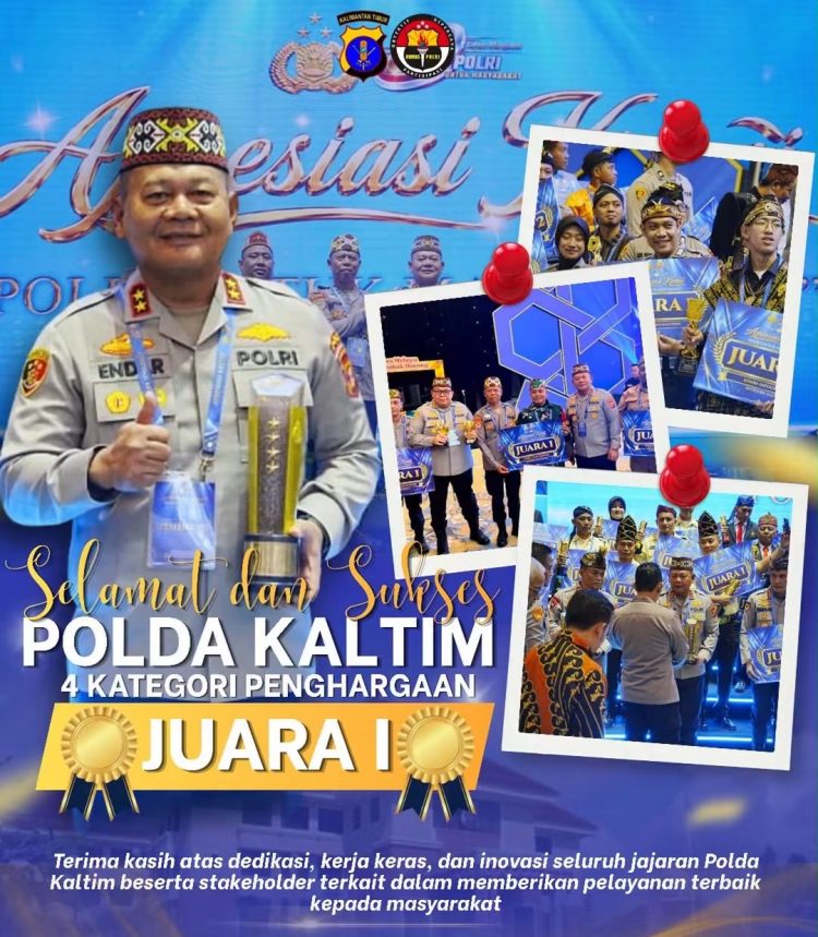 Borong 4 Juara 1 Nasional, Polda Kaltim Raih Prestasi Gemilang di Apresiasi Kreasi “Polri untuk Masyarakat”