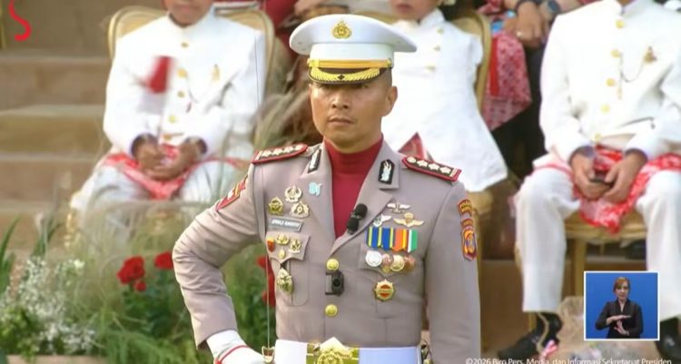 Presiden Prabowo Puji Kinerja Danup, Kombes Pol Jerrold HY Kumontoy Bawa Harum Nama Polda Kaltim di Puncak HUT ke-81 RI