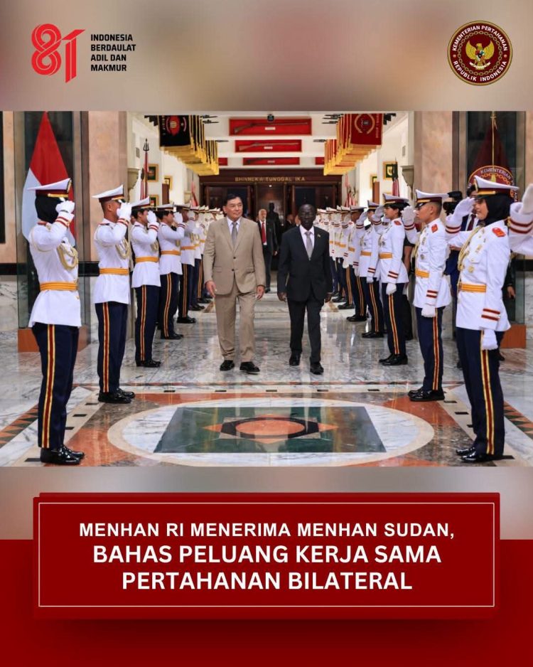 Indonesia -Sudan Jajaki Kerja Sama Pertahanan, dari Latihan Militer hingga Ketahanan Pangan