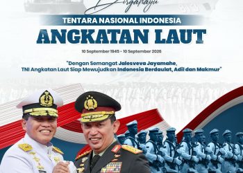 Kapolri Beri Ucapan Dirgahayu TNI AL,  “Kolaborasi Lintas Institusi Kunci Keamanan Nasional”