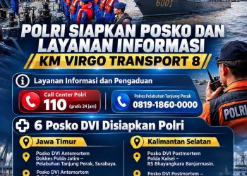 Polri Buka Posko Informasi KM Virgo Transport 8, Keluarga Korban Tak Dibiarkan Menunggu Dalam Ketidakpastian