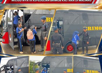 Bus Sekolah Gratis Brimob Kaltara Antar Jemput Siswa di Malinau, Wujud Nyata Kepedulian kepada Dunia Pendidikan