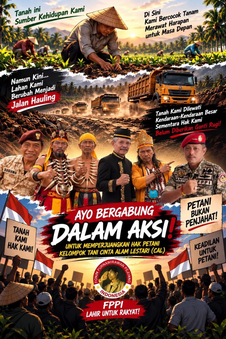 FPPI Kawal Sengkarut Lahan Petani Kaltim, Tantang Jenderal di Balik Korporasi Tambang PT GAM