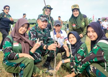 HUT ke-81 TNI, Kodam VI/Mlw Tanam 277 Ribu Pohon Serentak