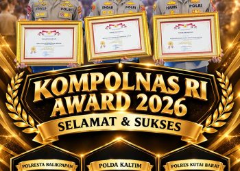 Polda Kaltim, Polresta Balikpapan dan Polres Kutai Barat Tembus Lima Besar Kompolnas Awards 2026