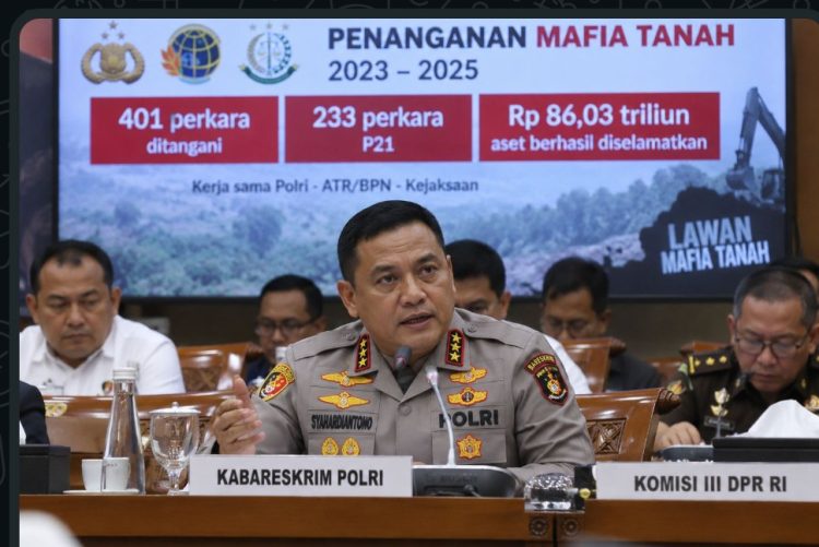 Mafia Tanah Ancam Negara dan Warga, Polri Selamatkan Aset Rp86,03 Triliun