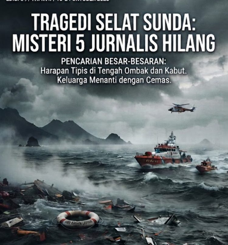 Operasi SAR Diperluas, 8 Orang Hilang di Perairan Selat Sunda Saat Liput Aktivitas Anak Krakatau