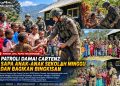 Patroli Damai Cartenz di Puncak Jaya, Sapa Anak-anak Sekolah Minggu dan Bagikan Bingkisan