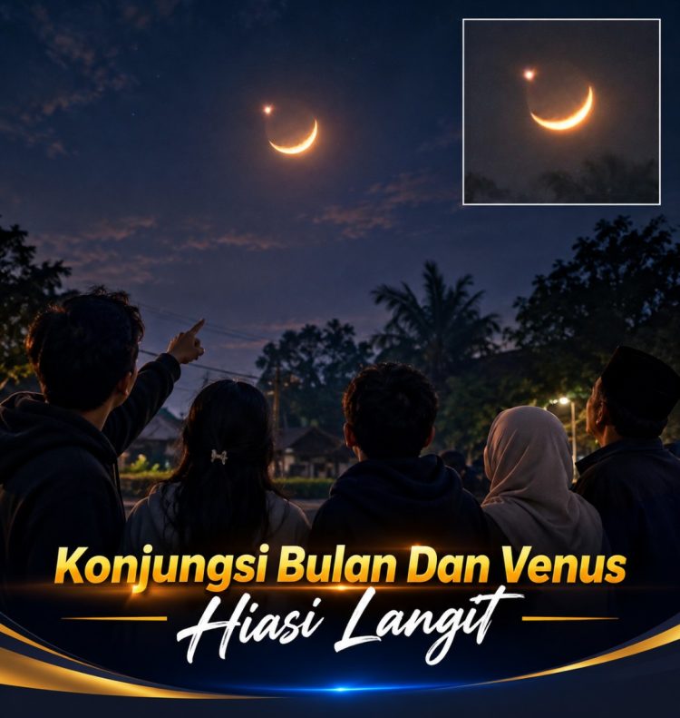 Konjungsi Bulan dan Venus Hiasi Langit, Warga Terpukau: “Langit Tampak Beda”