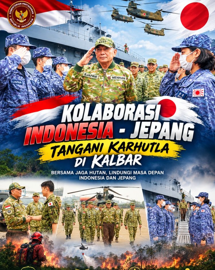 Menhan Sjafrie Tinjau Langsung Chinook Jepang, Operasi Karhutla Kalbar Diperkuat
